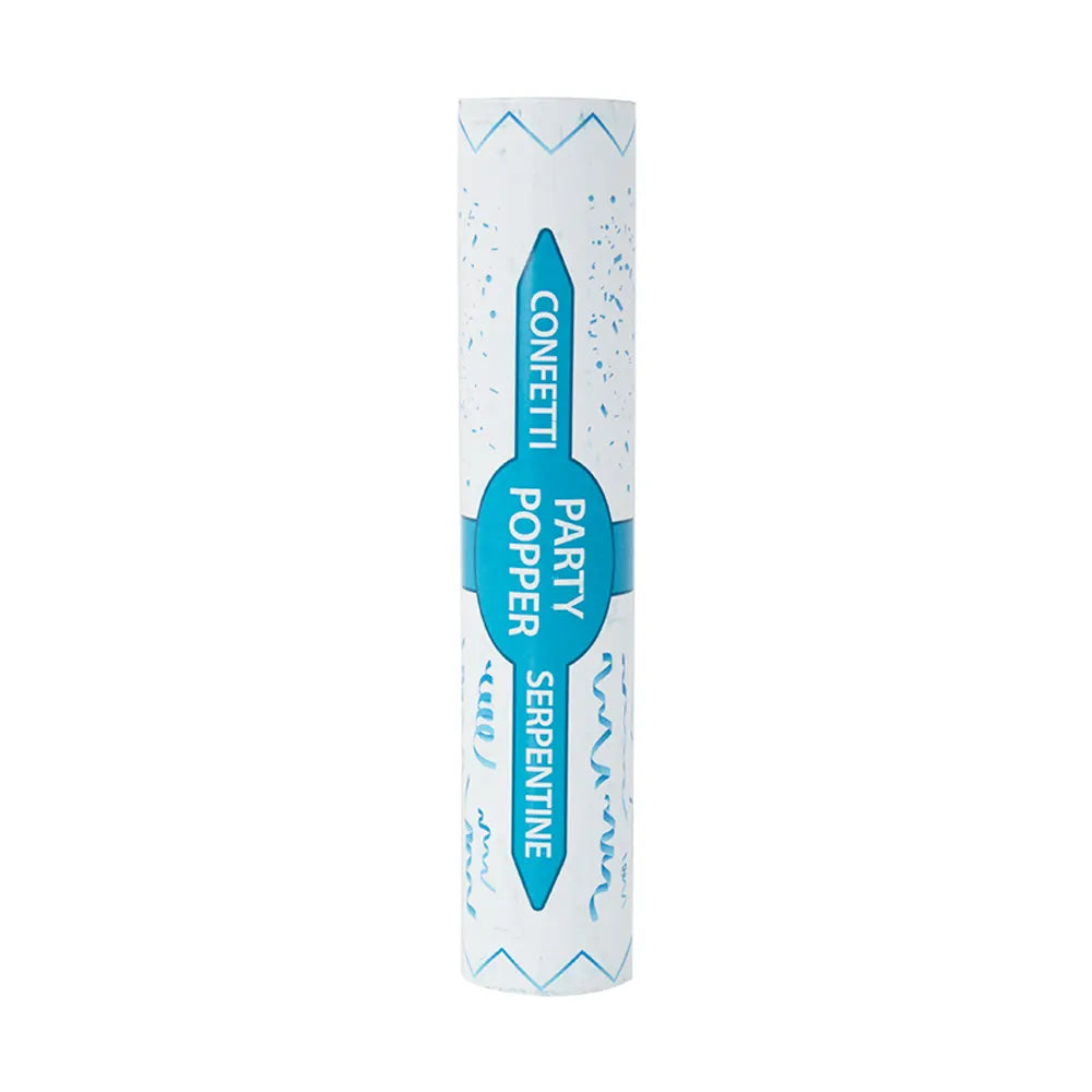 Cañón de Confeti Azul Liso – 1 Pieza
