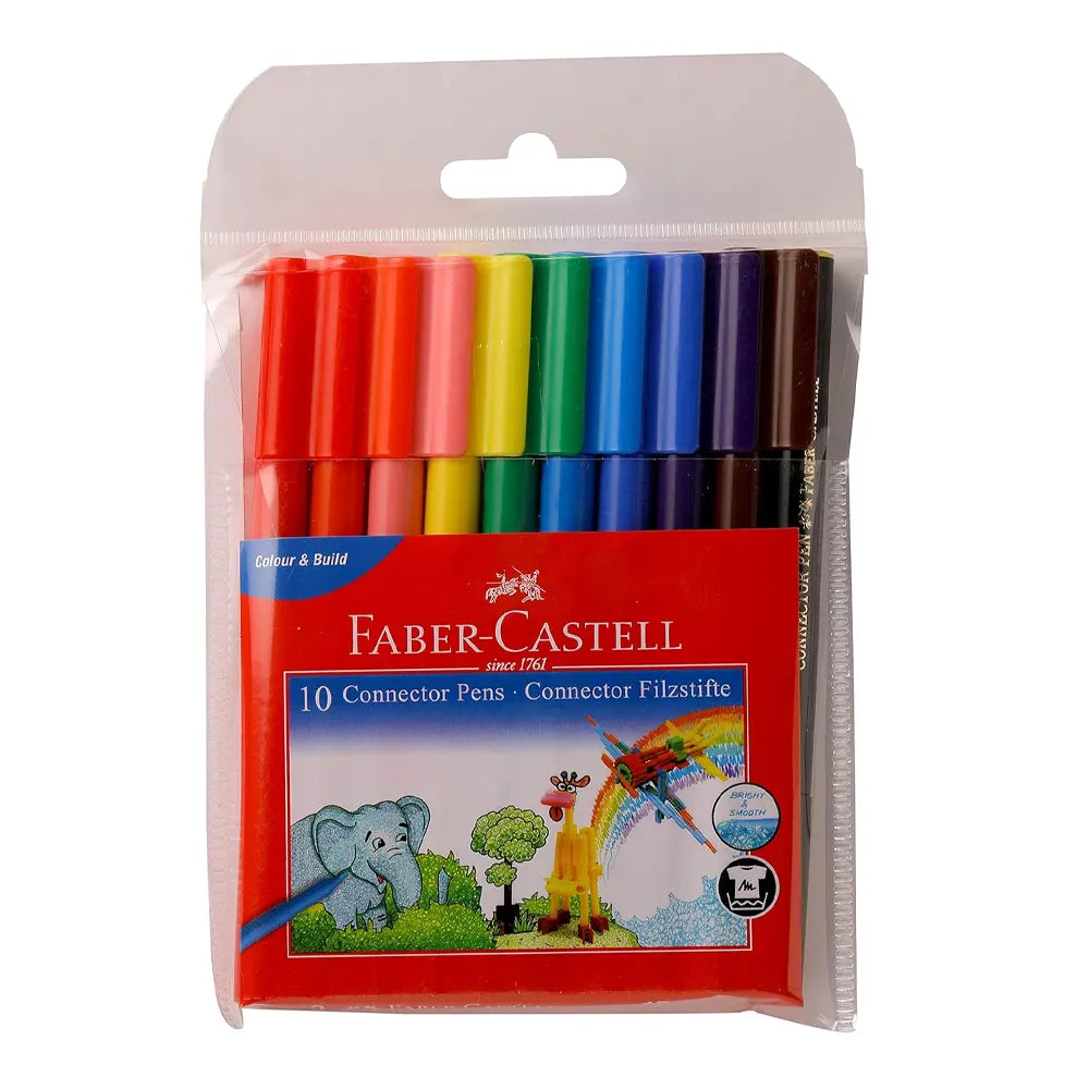Caja Faber-Castell de 10 Conectores de Fieltro