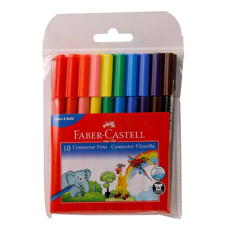 Faber-Castell Boîte de 10 Feutres Connectors