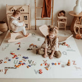 Play&Go Tapis de jeu puzzle 2-en-1 Réversible EEVAA Numbers/Dots