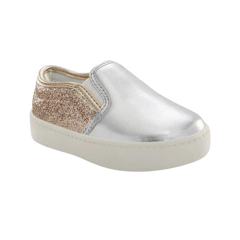 Bailarinas informales metalizadas sin cordones - Plata