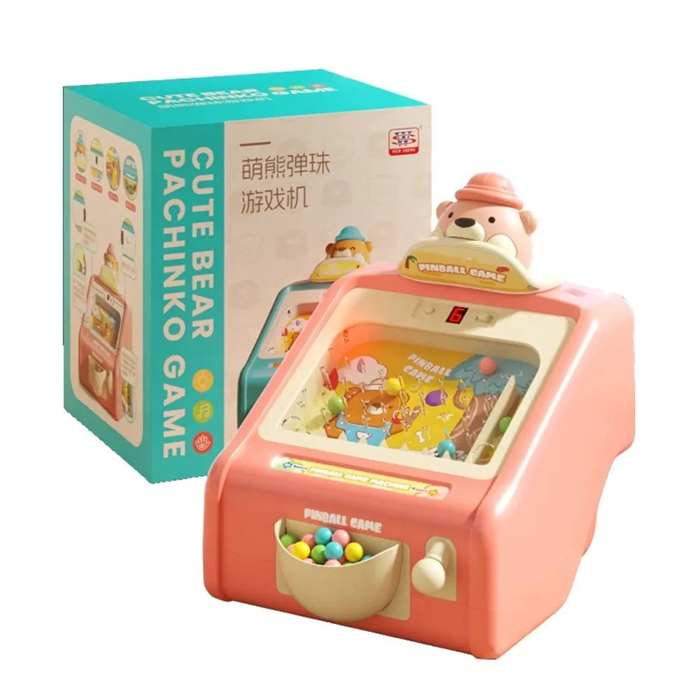 Mini Machine de Flipper Électronique pour Enfants – Thème Ours- 3A+