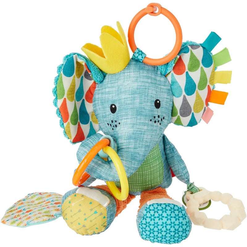 Infantino Juguete Sensorial y Sonajero de Estimulación Elefante - 0M+