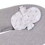 Coussin d'Allaitement & Grossesse 3en1 Multirelax - Gris Chiné Lapins