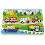 Viga Toys Puzzle Sonore les Transports 18M+