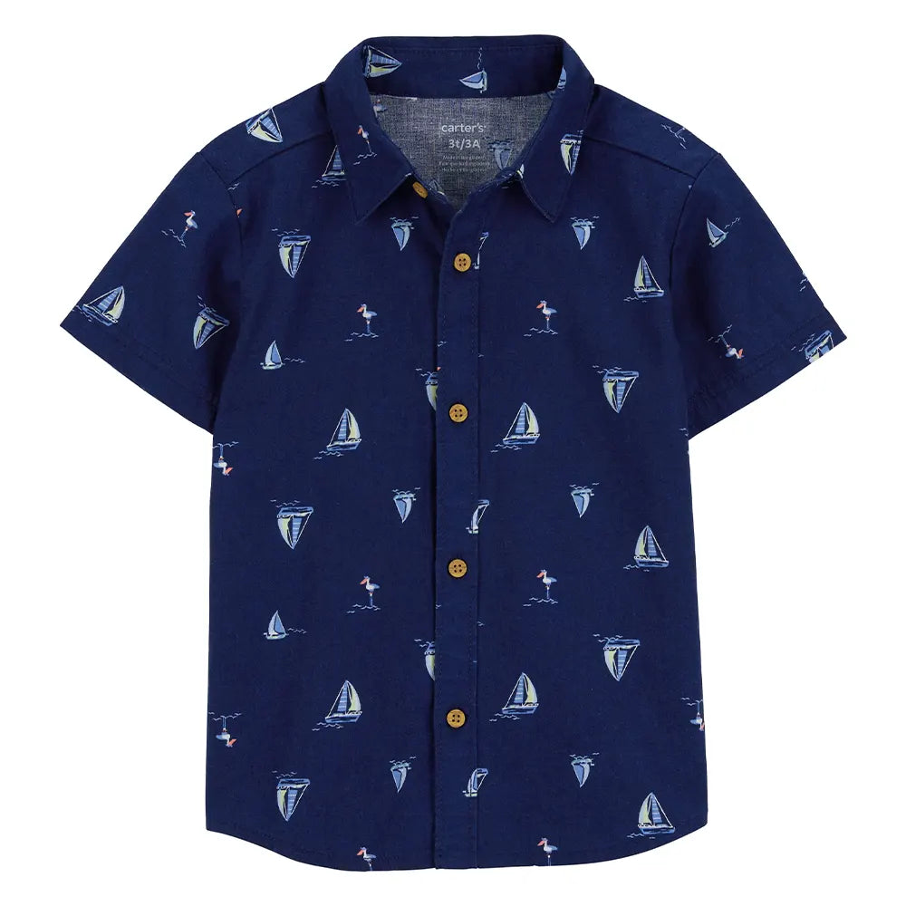 Chemise Boutonnée Carter's - Bleu
