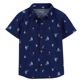 Chemise Boutonnée Carter's - Bleu
