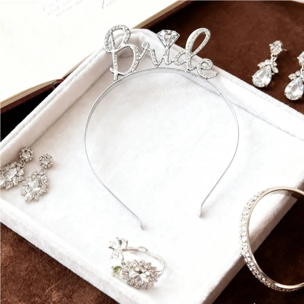 Bandeau de Mariée Argenté – 1 Pièce