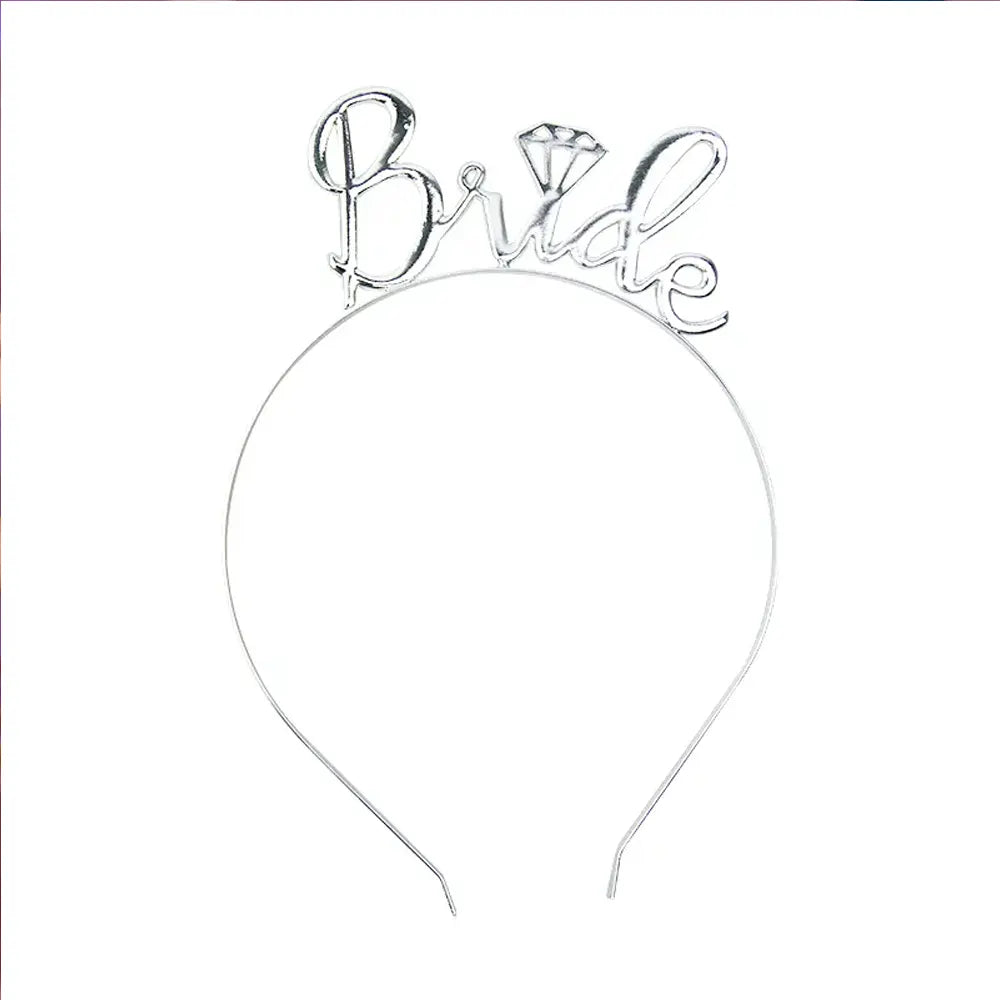 Bandeau de Mariée Argenté – 1 Pièce