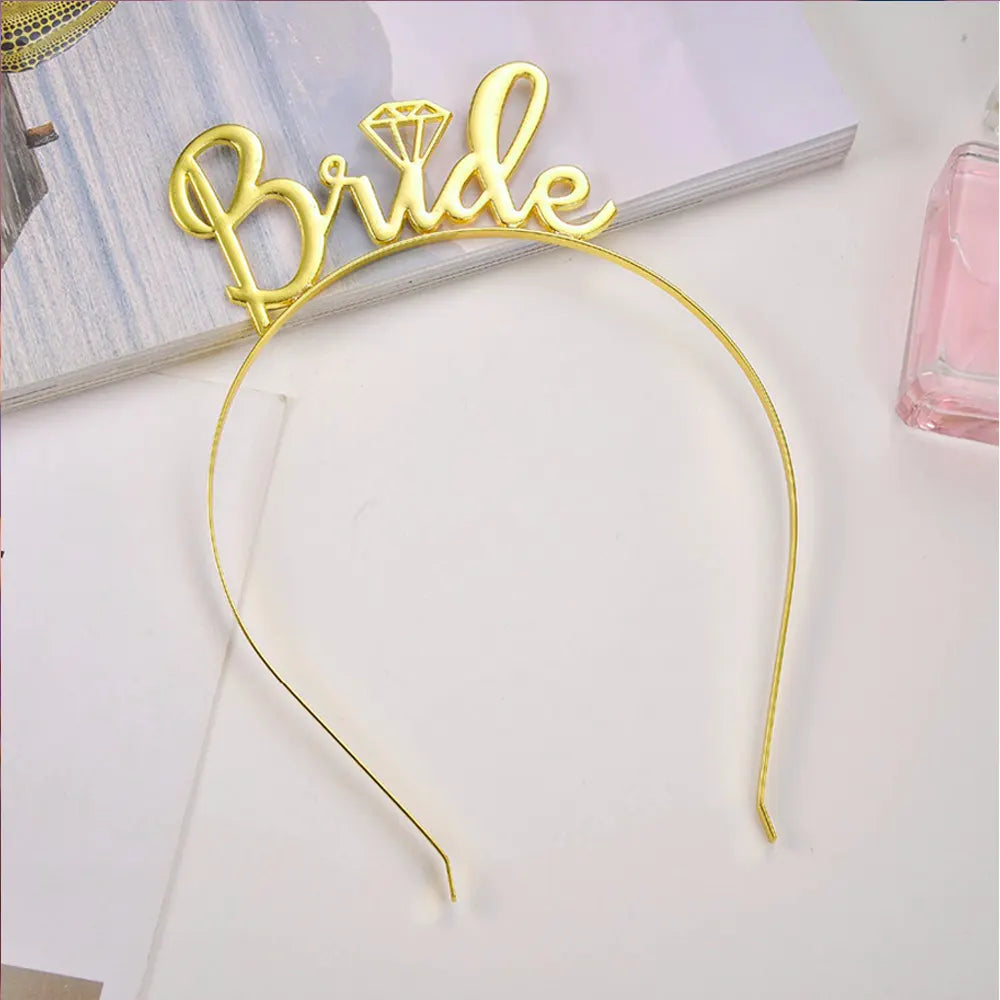 Gold Bridal Headband – 1 Piece