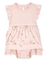 Ensemble 2 Pièces Cardigan Et Robe Carter's - Rose