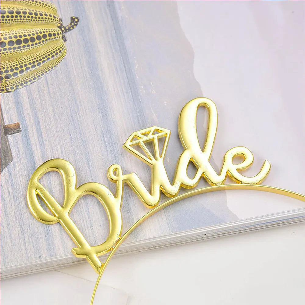 Gold Bridal Headband – 1 Piece