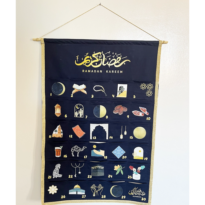 Calendrier de Ramadan Montessori - Bleu Nuit