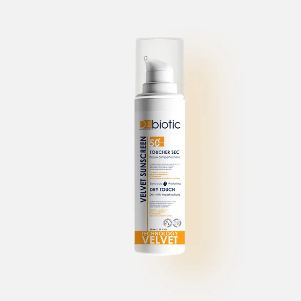 D-Biotic Velvet Sunscreen SPF50+ Toucher Sec - 50ml