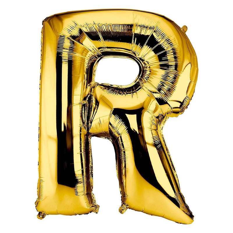 Ballon en Forme de Lettre R - Dorée