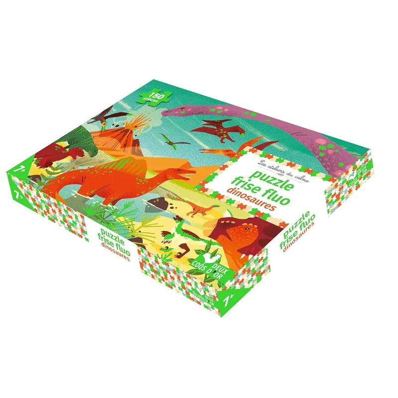 Puzzle Friso de Dinosaurios Neón 150 Piezas - 6A+