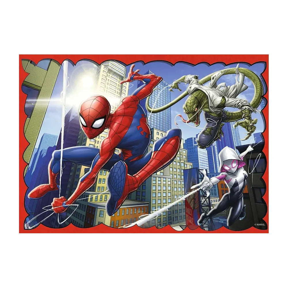 Trefl Puzzle 4en1 Spiderman le Héros – 4A+