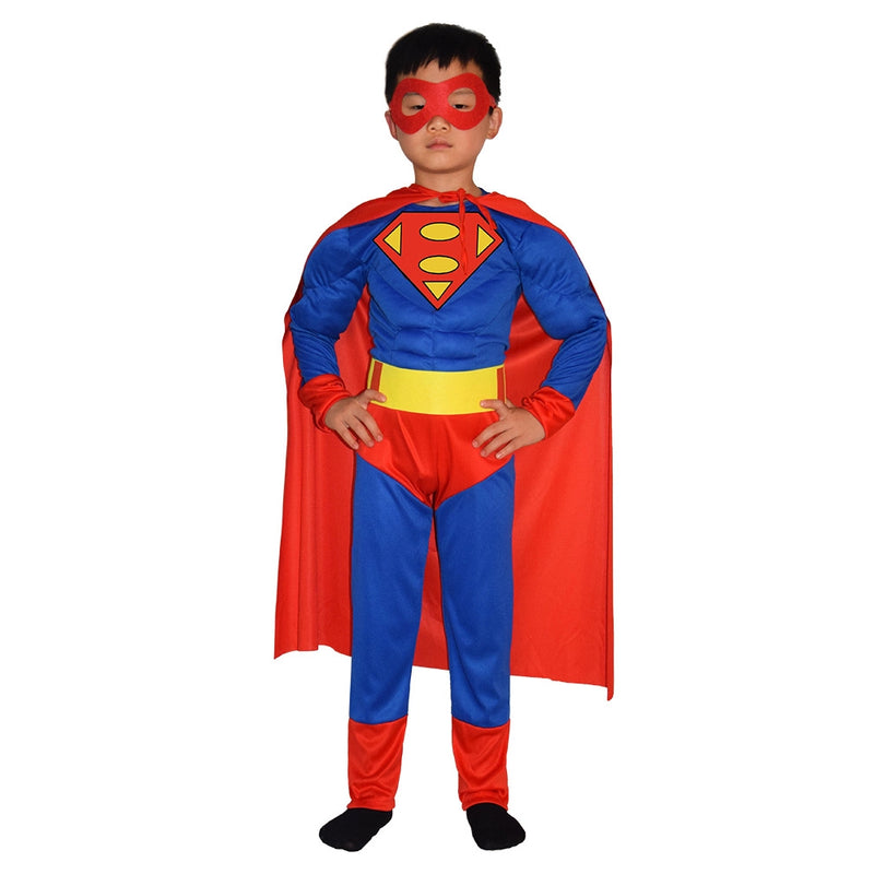 Déguisement Superman Classique Enfant - Tenue Complète avec Cape et Masque