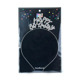 Bandeau Happy Birthday Argenté – 1 Pièce