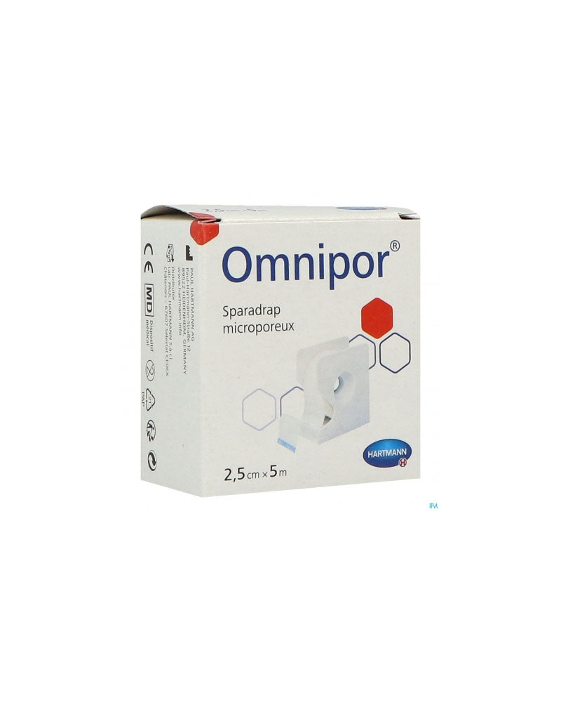 Hartmann Omnipor Sparadrap 2.5cm x 5m Rouleau