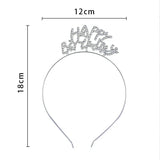 Bandeau Happy Birthday Argenté – 1 Pièce