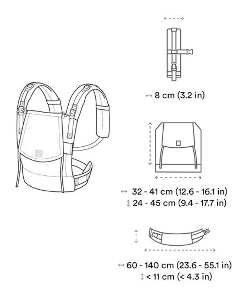 Stokke Porte Bébé Limas Carrier Flex  - Mélange Ardoise