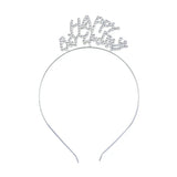 Bandeau Happy Birthday Argenté – 1 Pièce