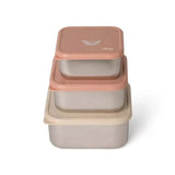 Citron Ensemble de 3 Boîtes à Lunch Empilables en Acier Inoxydable – Ballerina