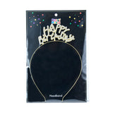 Bandeau Happy Birthday Doré – 1 Pièce