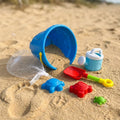 Seau de Plage avec Accessoires Multicolores - Bleu