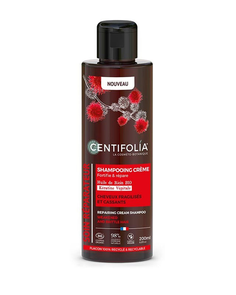 Shampoing Crème Réparateur Cheveux Fragilisés 200ml Bio 3A+ - Centifolia