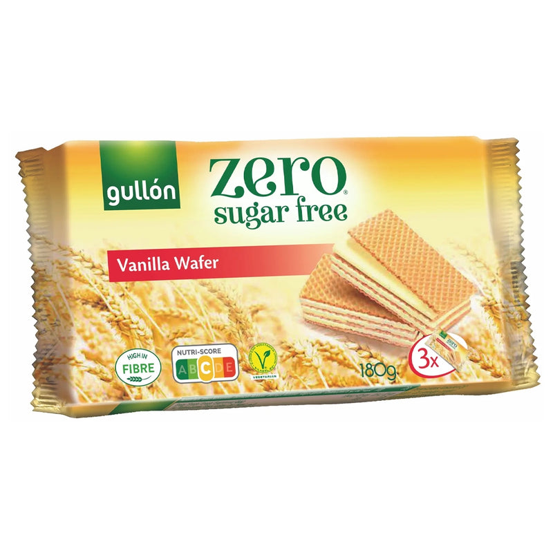 Gullón Sugar-Free Vanilla Wafers - 180g