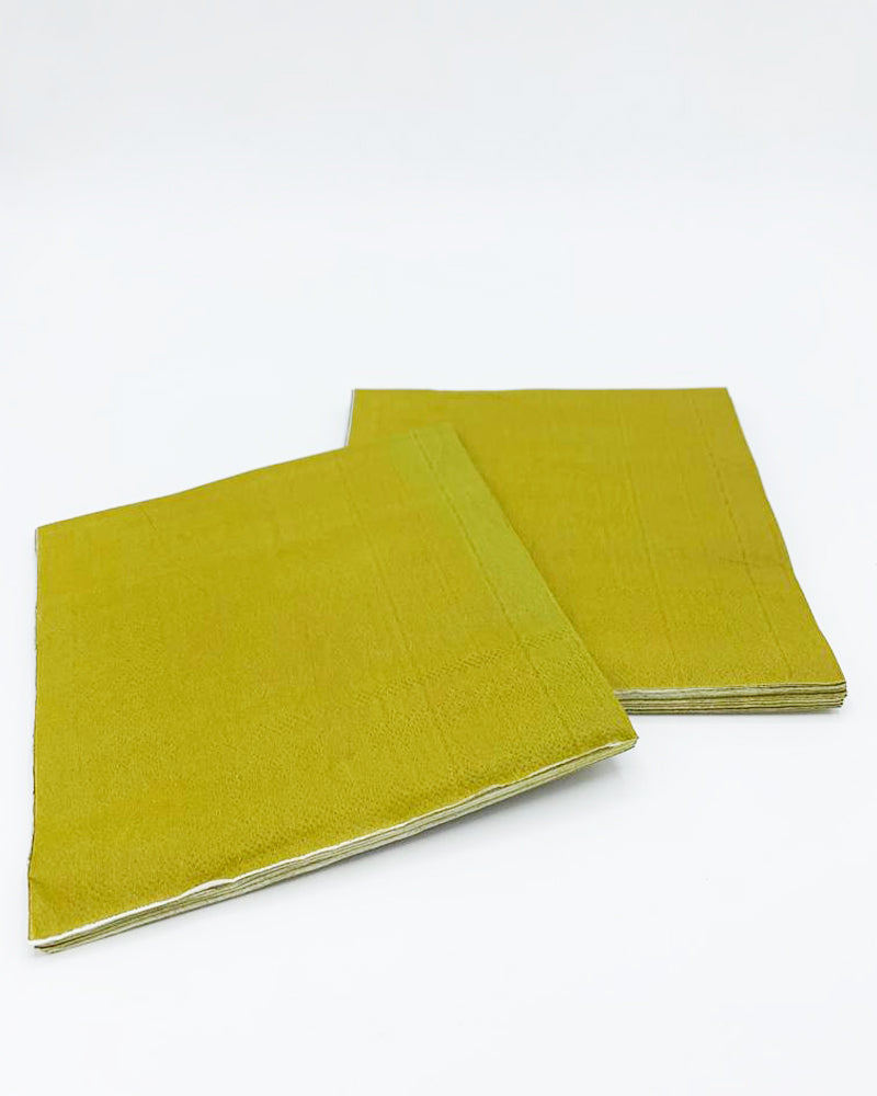 Paquete de 20 servilletas de papel - Caqui