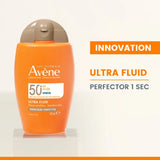 Avène Protection Solaires Peaux Sensibles ULTRA FLUID Perfecteur SPF50+ - 50ml