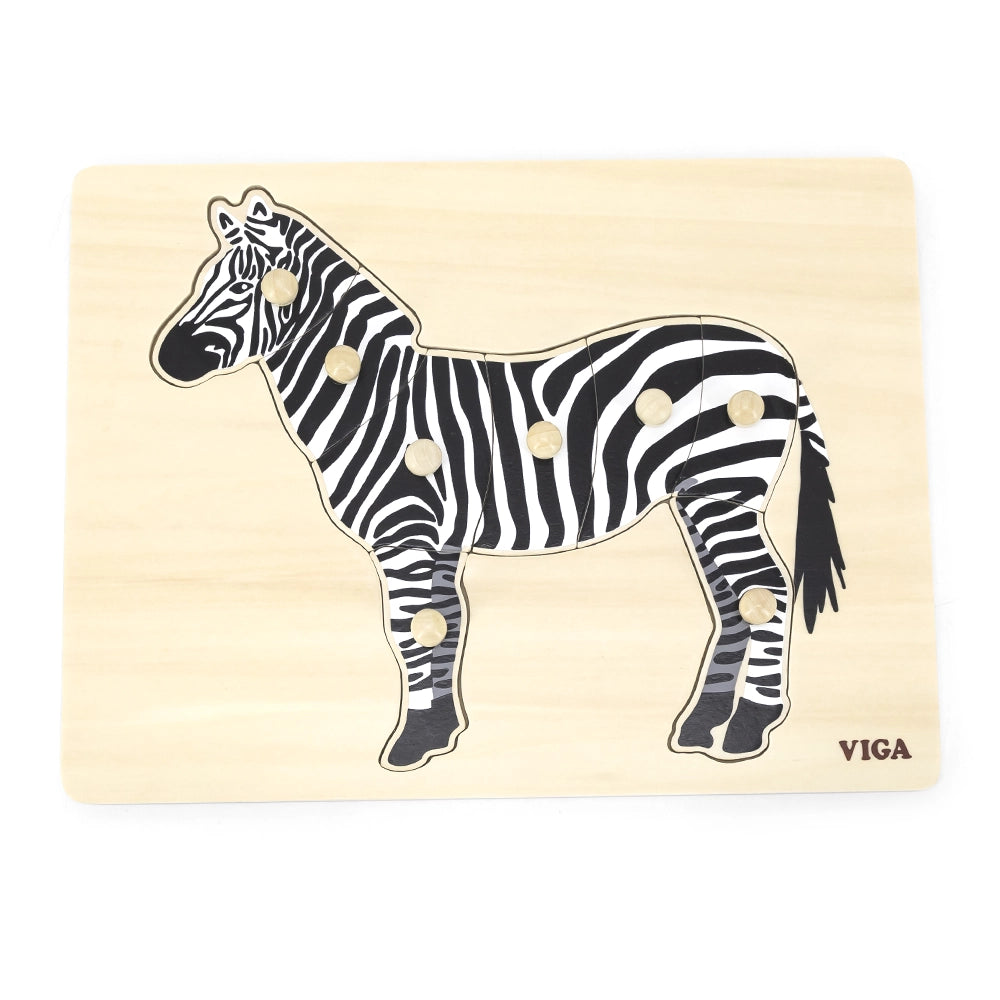 Viga Toys Puzzle Montessori 18M+ - Zèbre