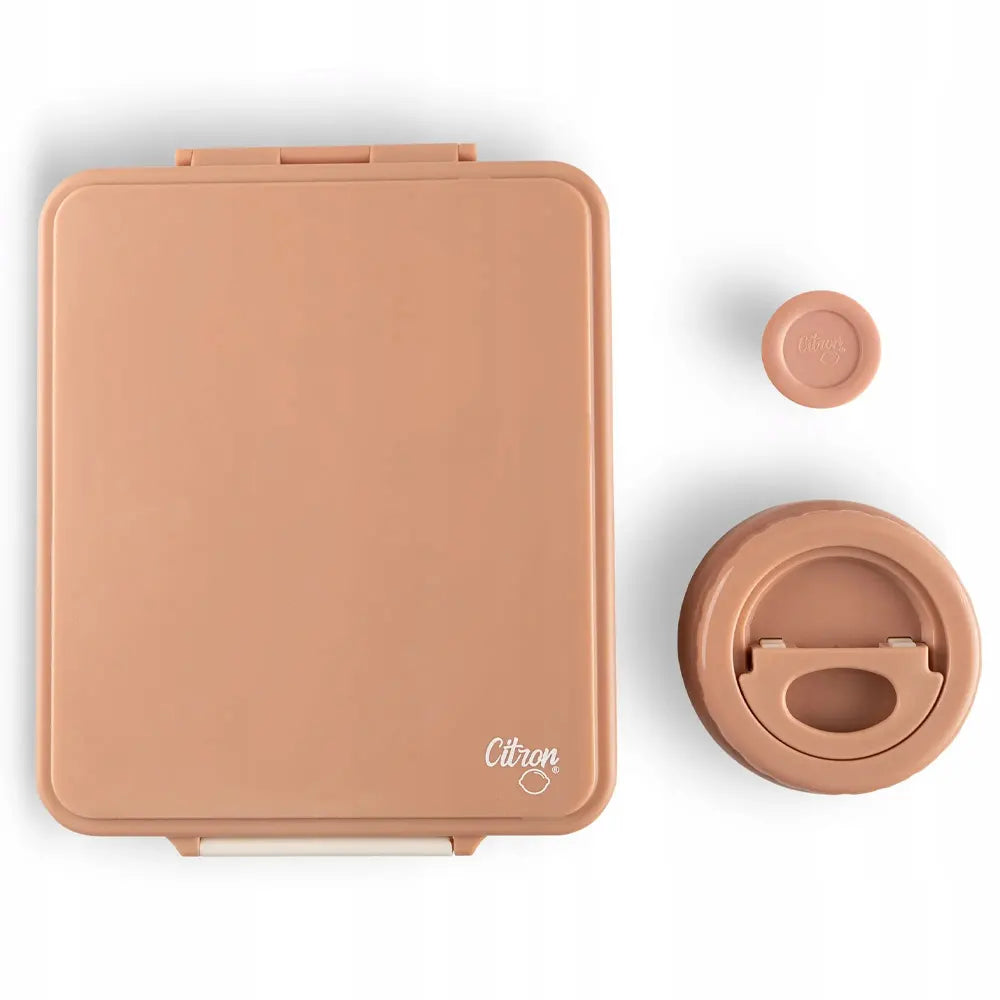 Citron Large Lunchbox with Insulated Food Jar - Blush Pink