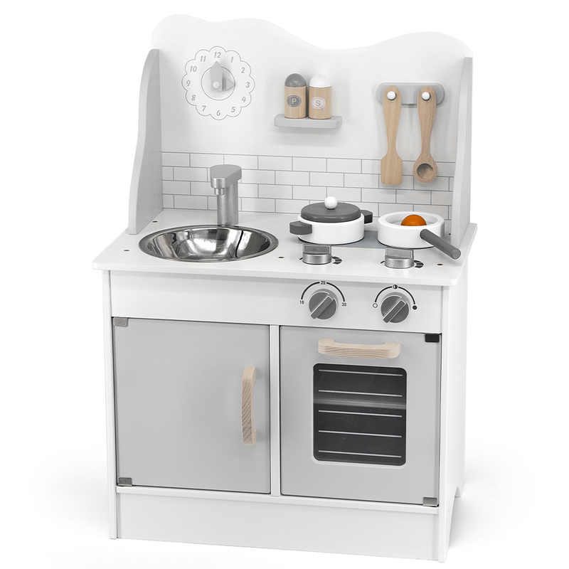 Viga Toys PolarB Cuisine avec Ustensiles 3A+ - Gris