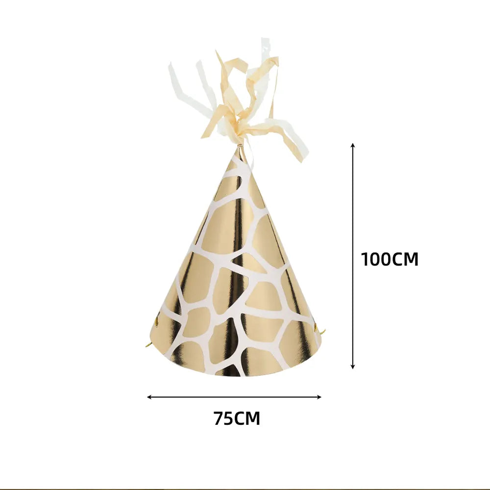 Lot de 8 Chapeaux en Papier - Wild