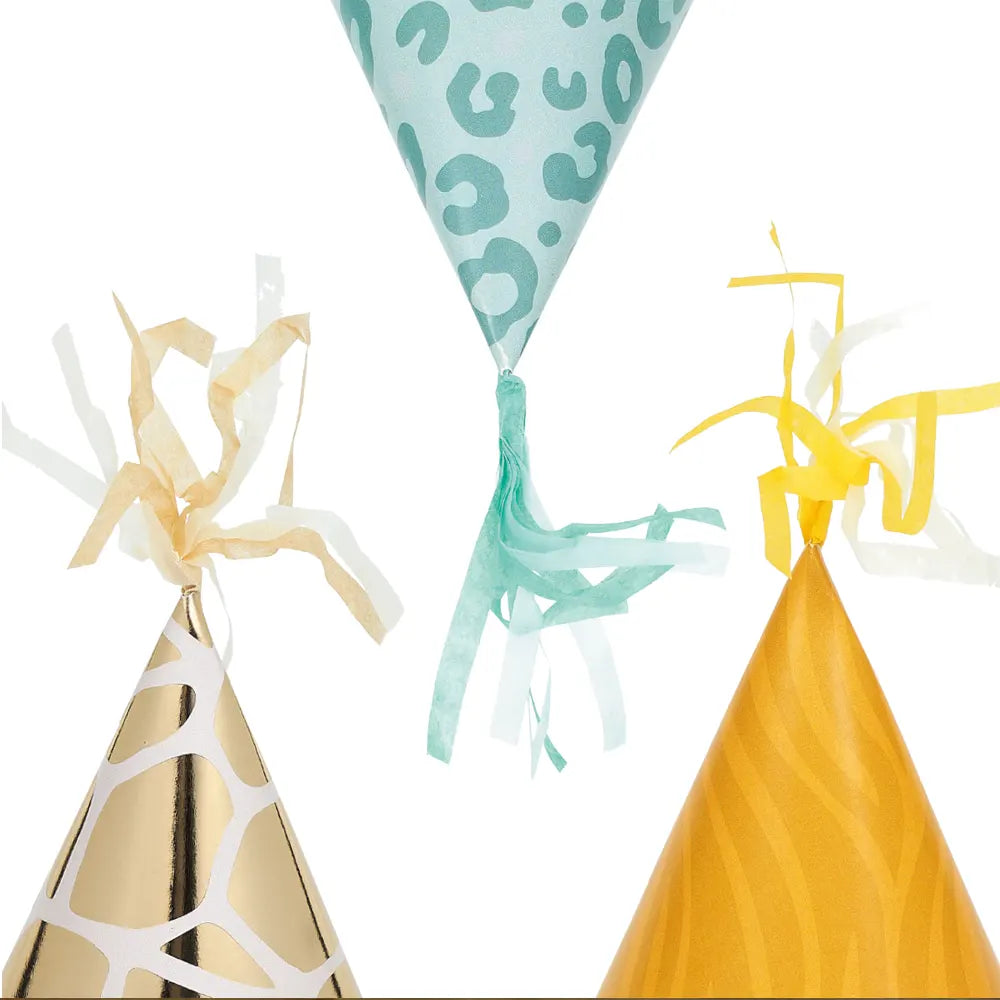 Lot de 8 Chapeaux en Papier - Wild