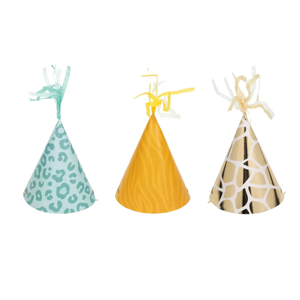 Lot de 8 Chapeaux en Papier - Wild
