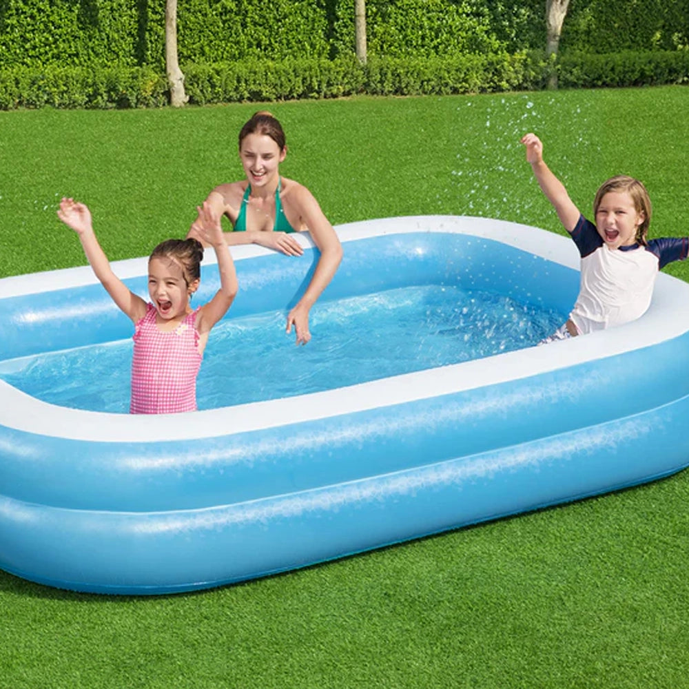 Bestway Piscine Rectangulaire Gonflable Familiale 262x175x51 cm
