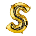 Ballon en Forme de Lettre S - Dorée