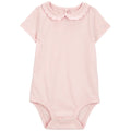 Body con cuello festoneado para bebé niña OshKosh - Rosa
