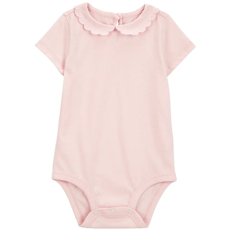 Body con cuello festoneado para bebé niña OshKosh - Rosa