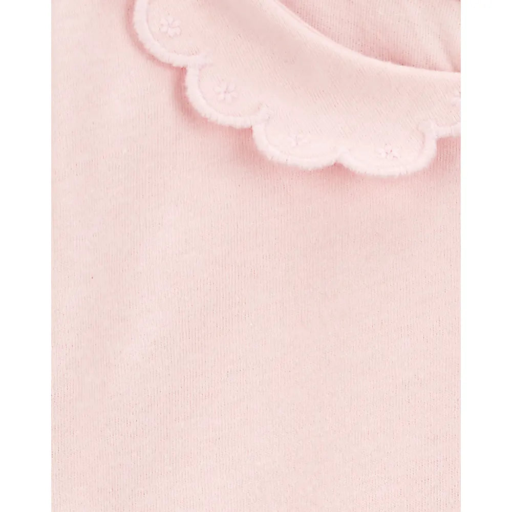Body à Manches Courtes Col Festonné Bébé Fille OshKosh - Rose