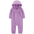 Combinaison violette à manches longues bébé
