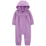 Combinaison violette à manches longues bébé