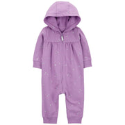 Combinaison violette à manches longues bébé