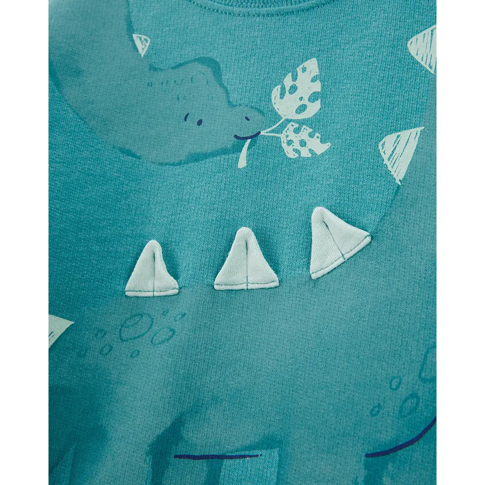 Ensemble 2 pièces bébé : pull motif dinosaure et pantalon de jogging