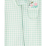 Grenouillère en Coton Zippé Bébé Fille Carter's - Vichy